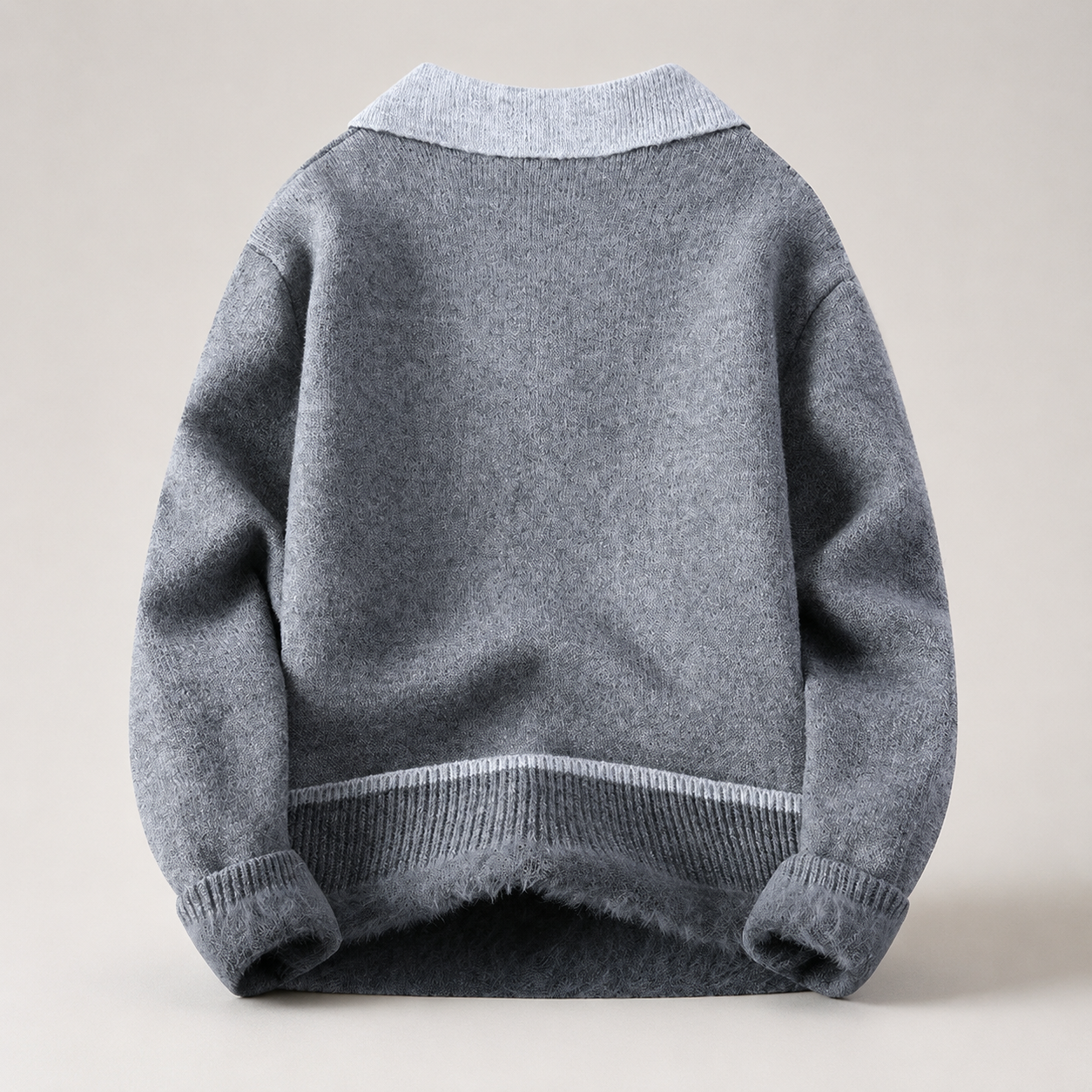Edmund Men’s Contrast Collar Knit Pullover
