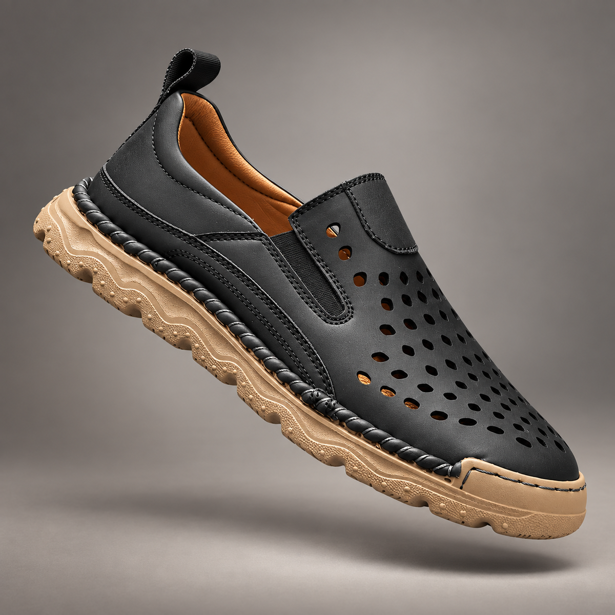 Edmund Men’s Cutout Slip-On Walking Shoes