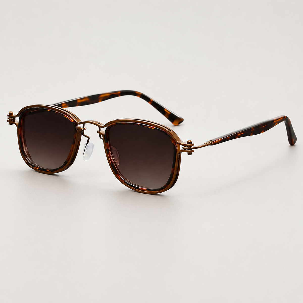 Edmund Double-Rim Square Sunglasses
