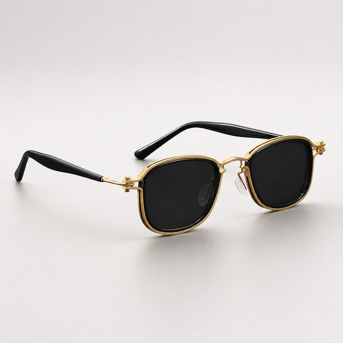 Edmund Double-Rim Square Sunglasses