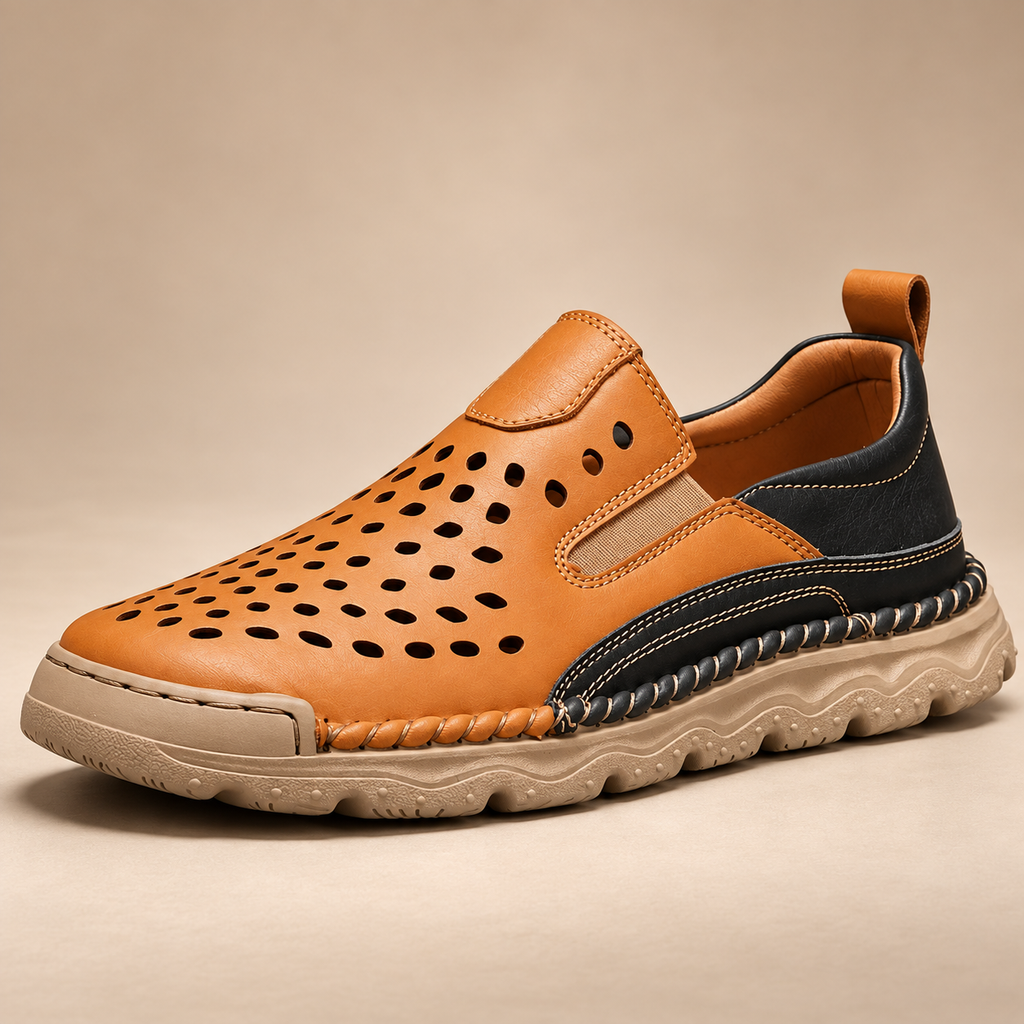 Edmund Men’s Cutout Slip-On Walking Shoes