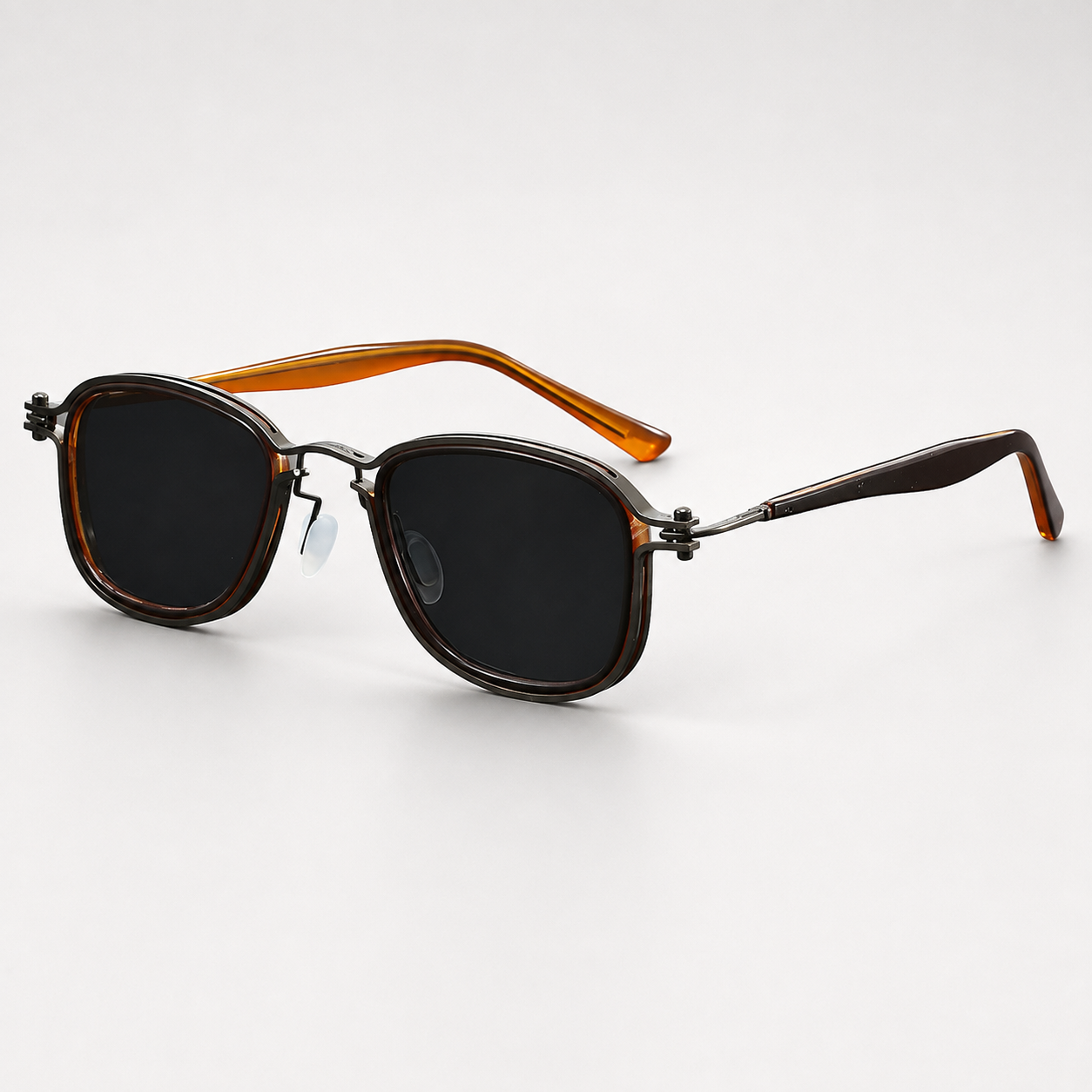 Edmund Double-Rim Square Sunglasses