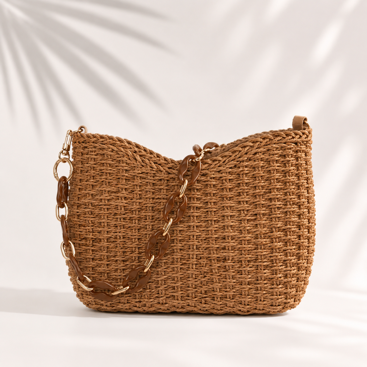 Elena Women's Hand-Woven Straw Tote Bag