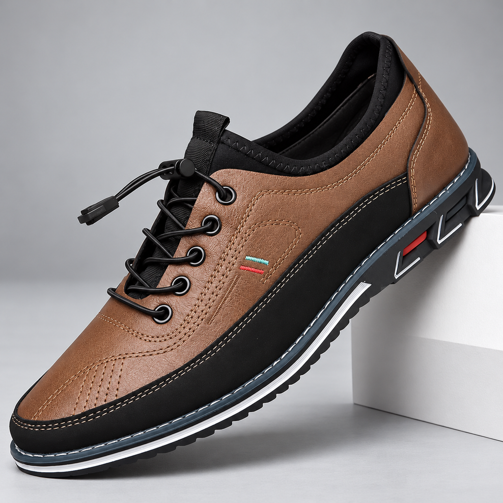 Velor Men’s Lace-Up Casual Sneakers
