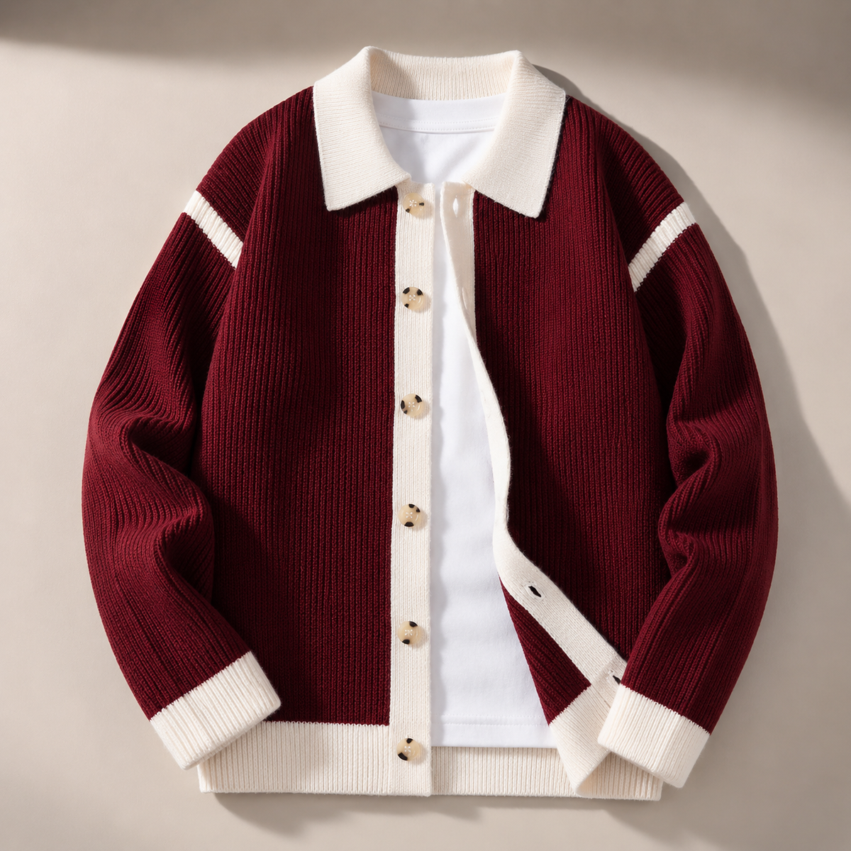 Elliot Color Block Knit Cardigan