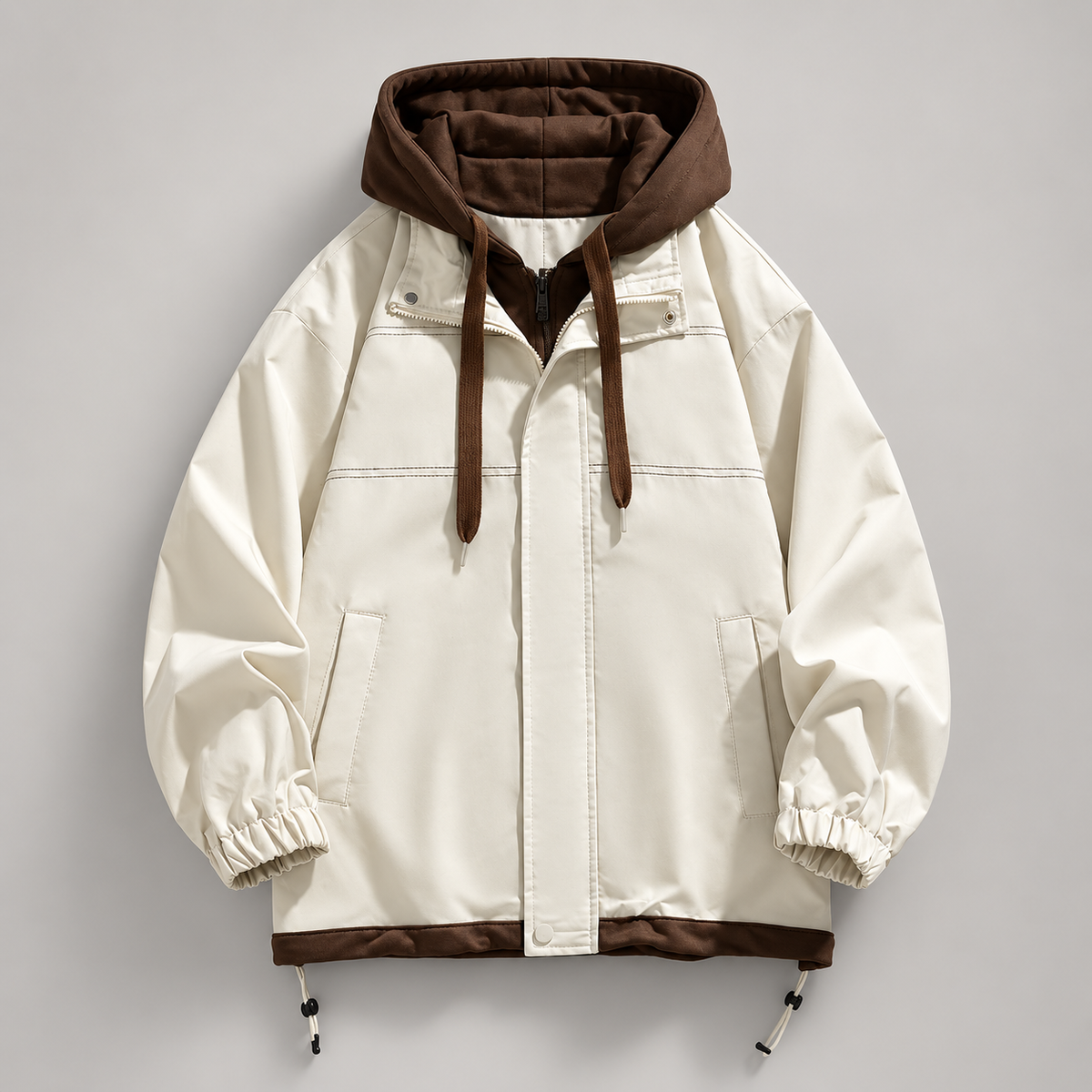 Elliot Men’s Layered-Look Hooded Jacket