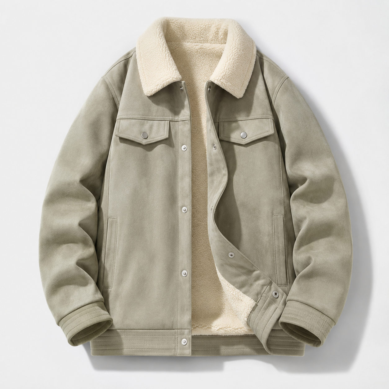 Emilio Men's Suede Trucker Jacket