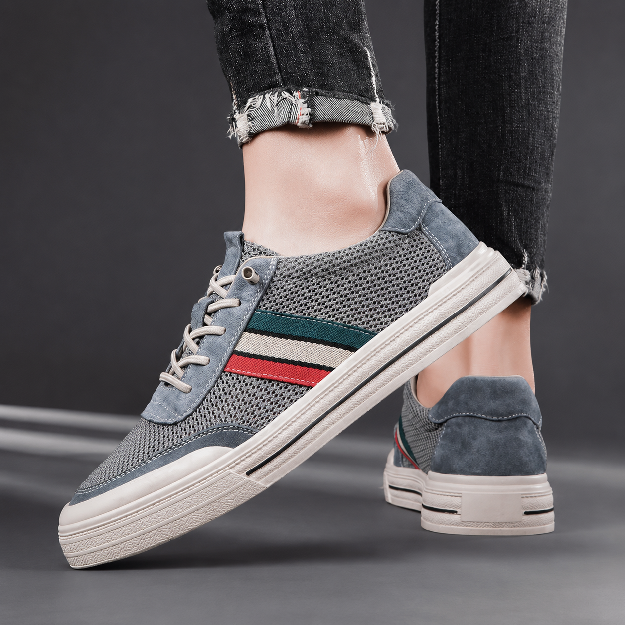 Ethan Mesh Lace-Up Sneakers