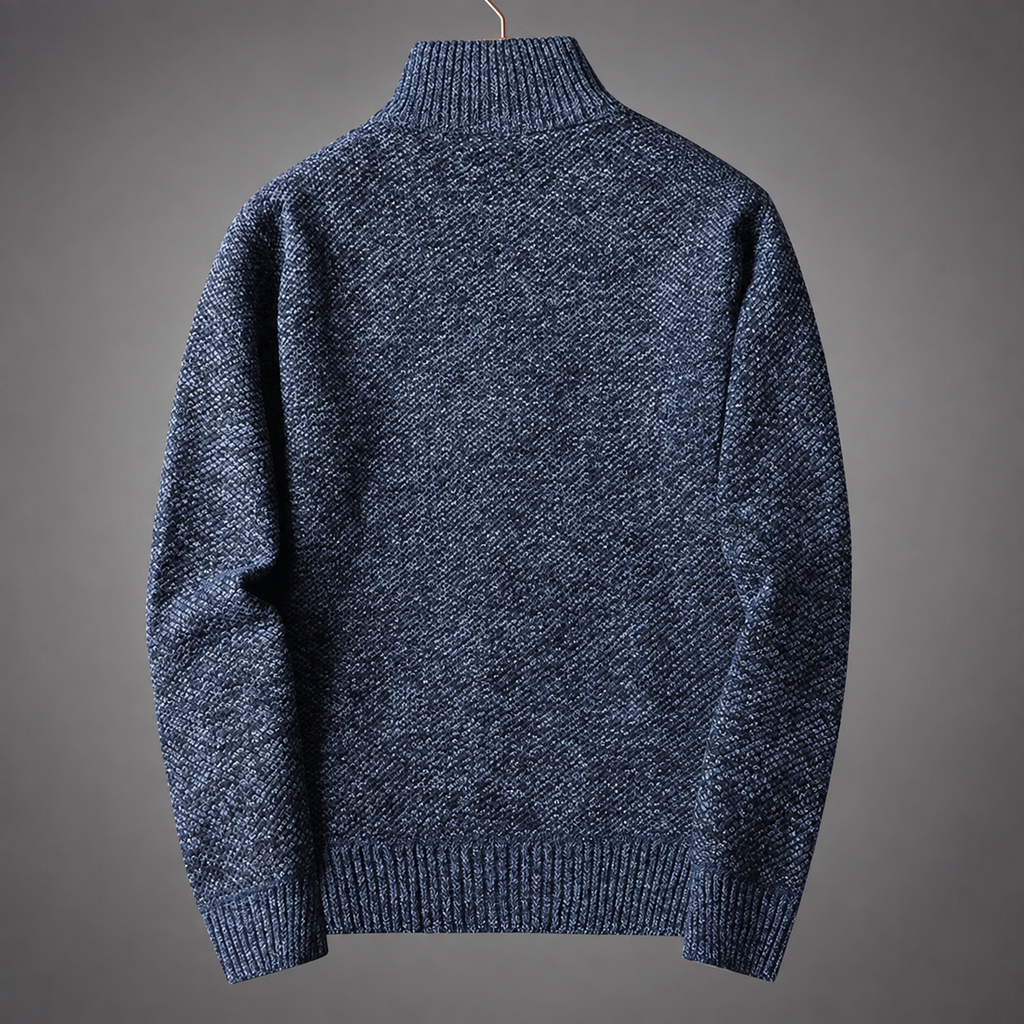 Ethan Men's Quarter-Zip Turtleneck Sweater