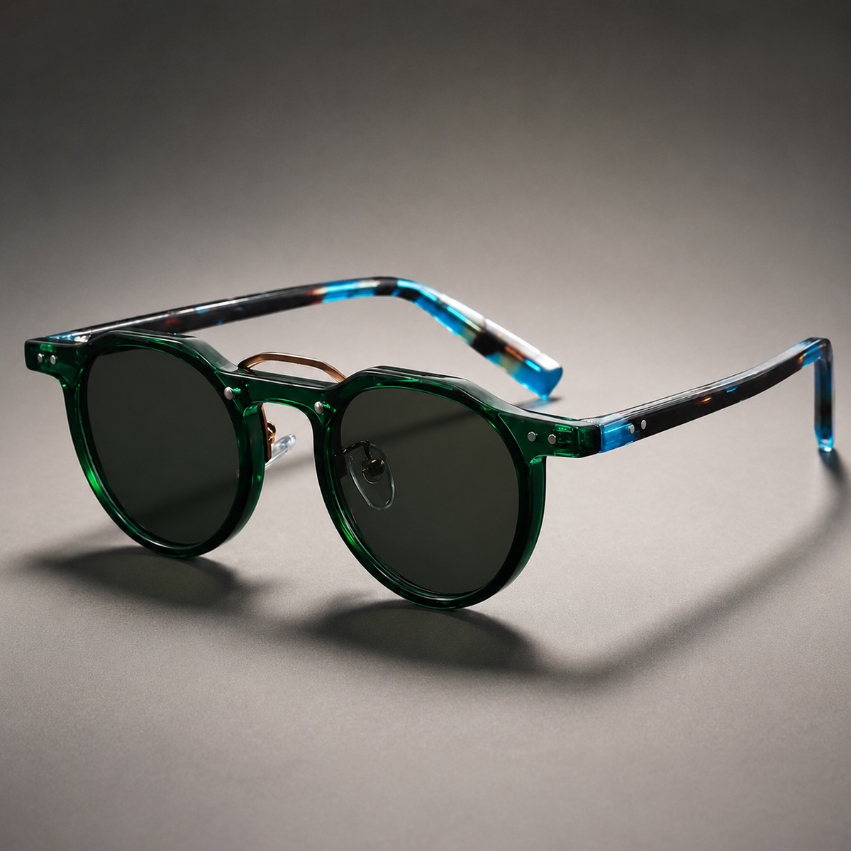 Evan Men's Round Sunglasses