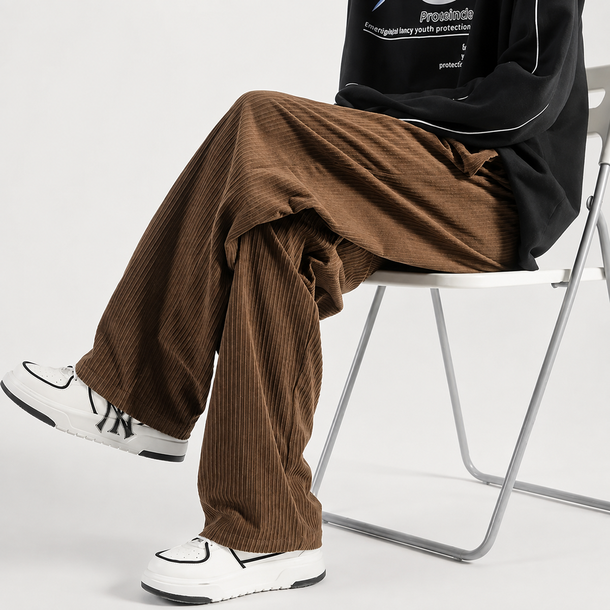 Fabian Men's Corduroy Pants – Relaxed Fit Drawstring Pants