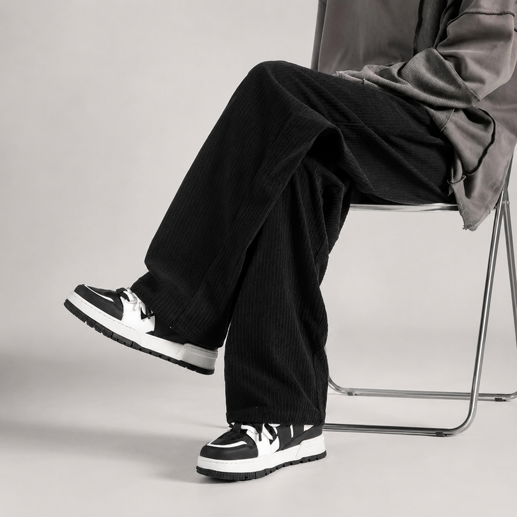 Fabian Men's Corduroy Pants – Relaxed Fit Drawstring Pants