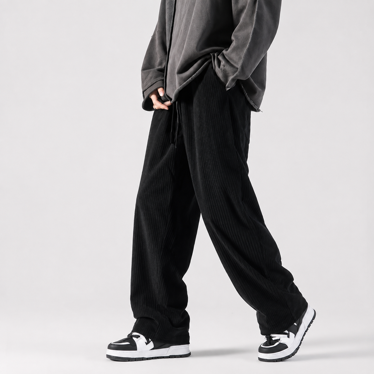 Fabian Men's Corduroy Pants – Relaxed Fit Drawstring Pants