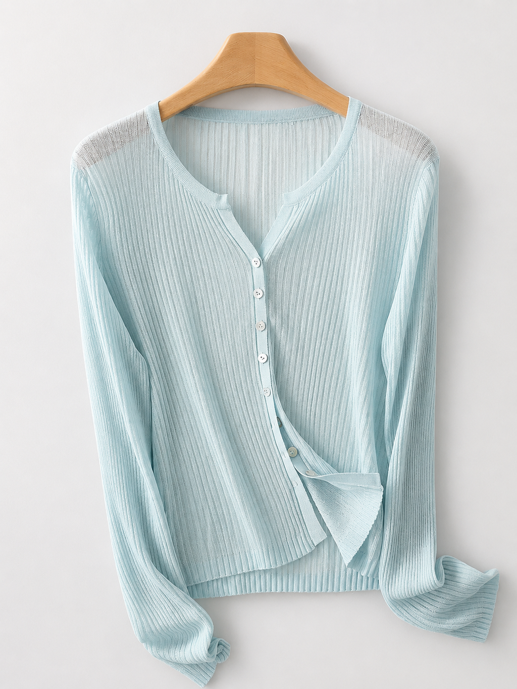 Felicity Women’s Ribbed Wool-Blend Button Cardigan
