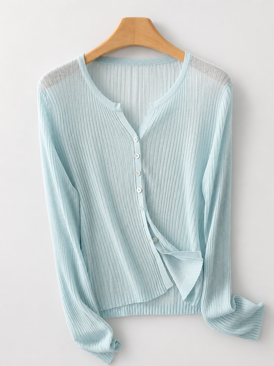 Felicity Women’s Ribbed Wool-Blend Button Cardigan