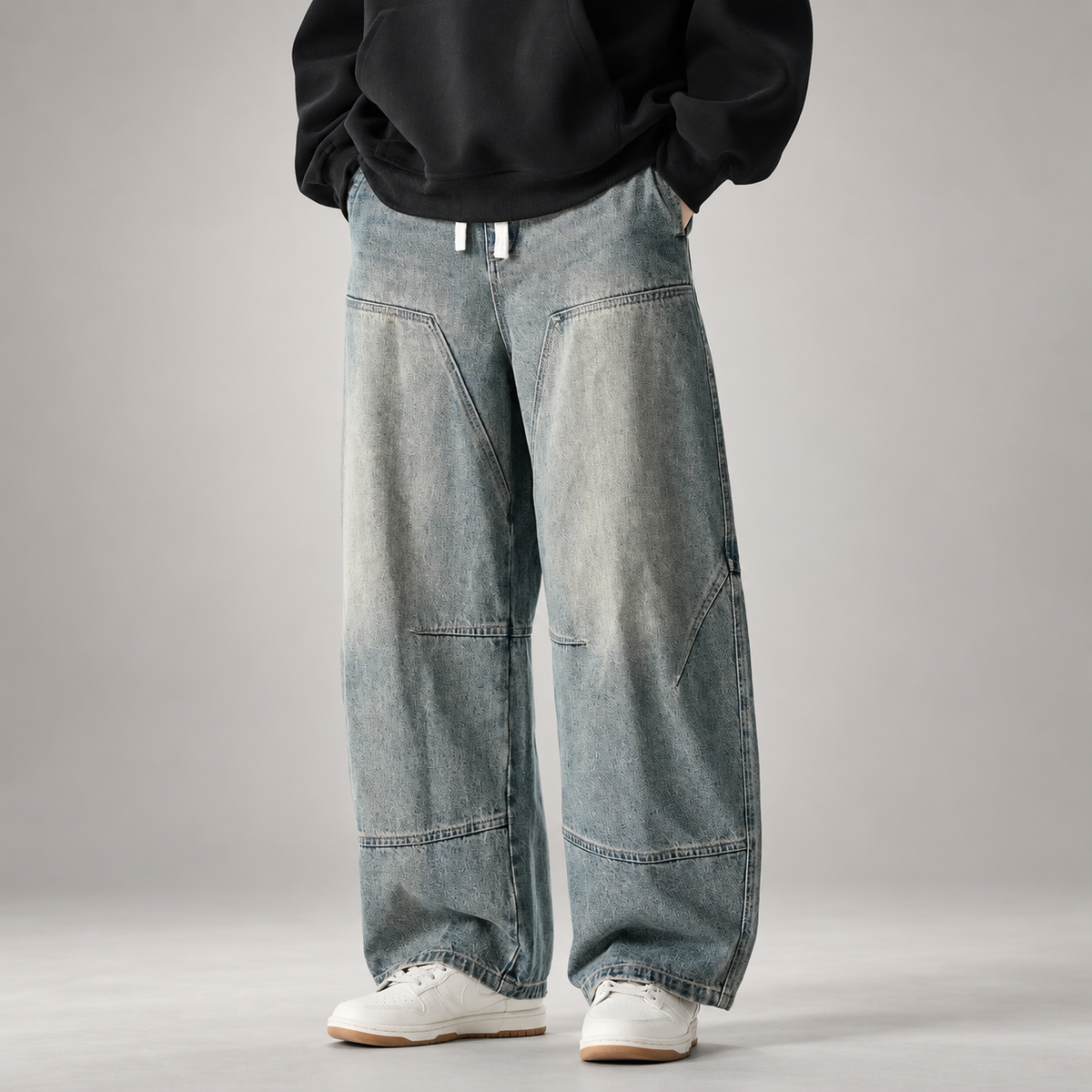 Felix Men’s Oversized Panel Denim Jeans