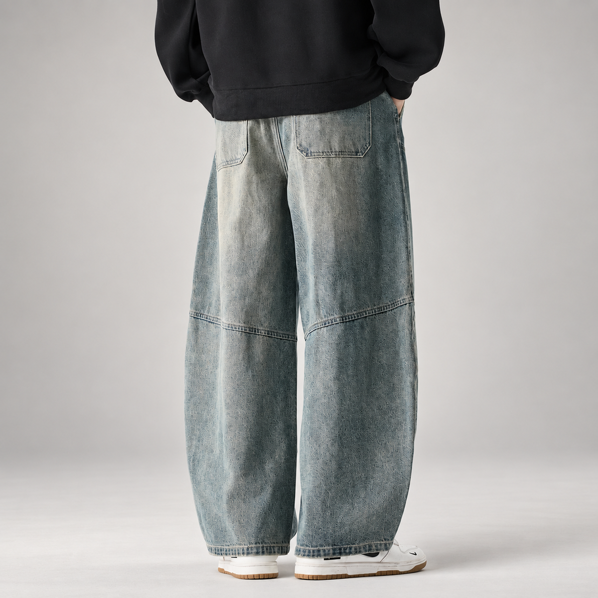 Felix Men’s Oversized Panel Denim Jeans