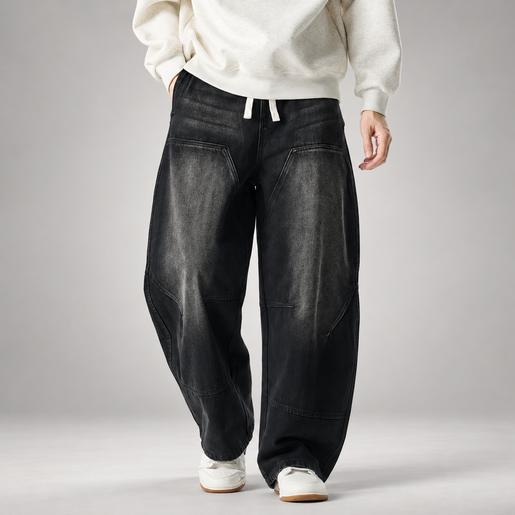 Felix Men’s Oversized Panel Denim Jeans