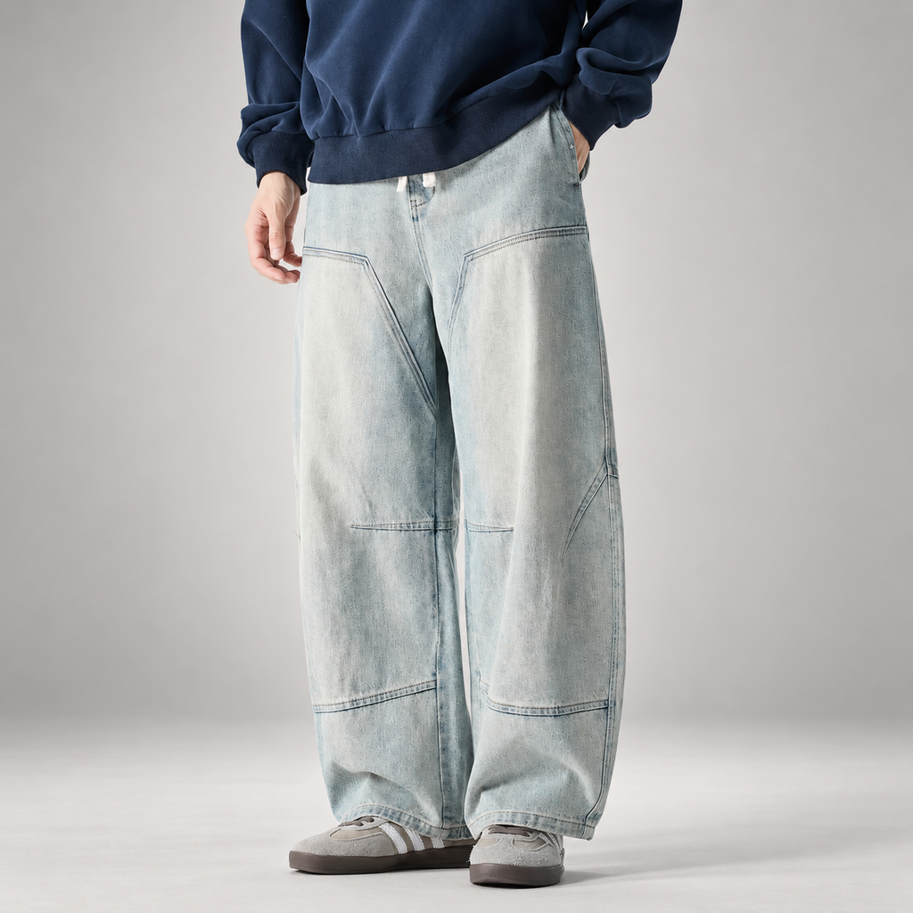 Felix Men’s Oversized Panel Denim Jeans