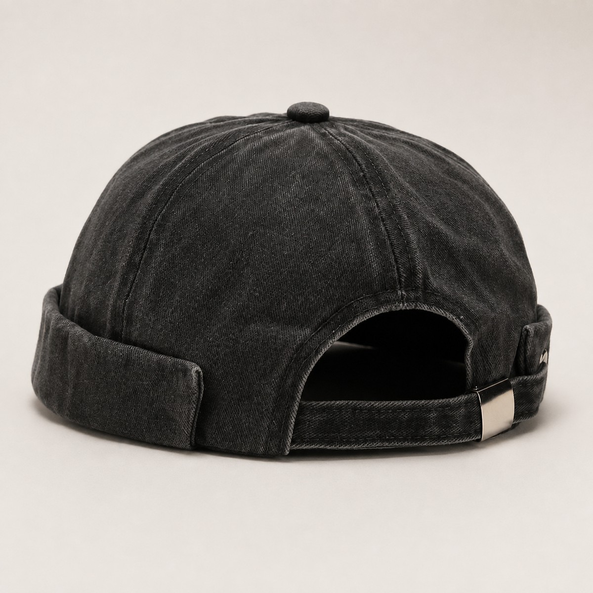 Franco Men's Cotton Beanie – Adjustable Lightweight Folded Cuff Knit Hat
