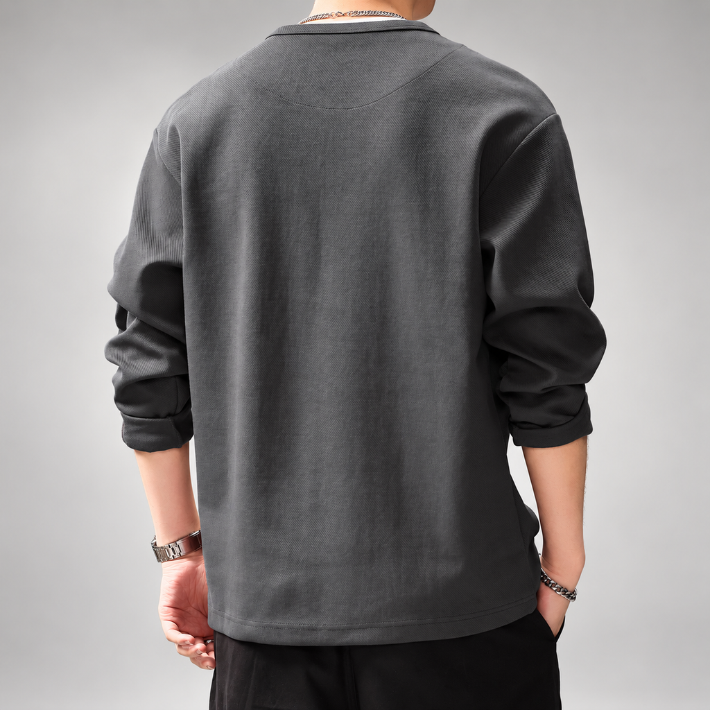 Ridgeline Men’s Long Sleeve Polo Sweatshirt with Contrast Collar (Copy)