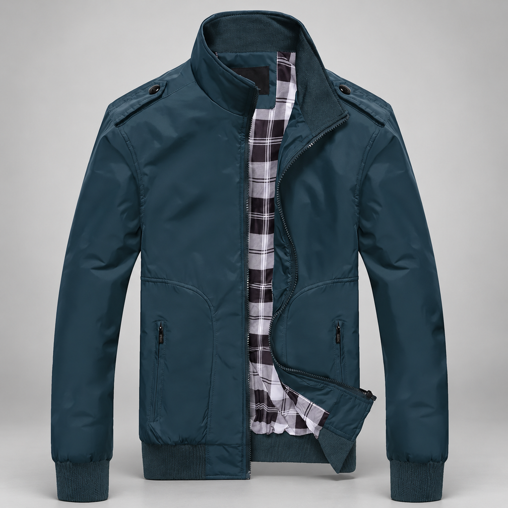 Gavin Men’s Stand-Collar Bomber Jacket