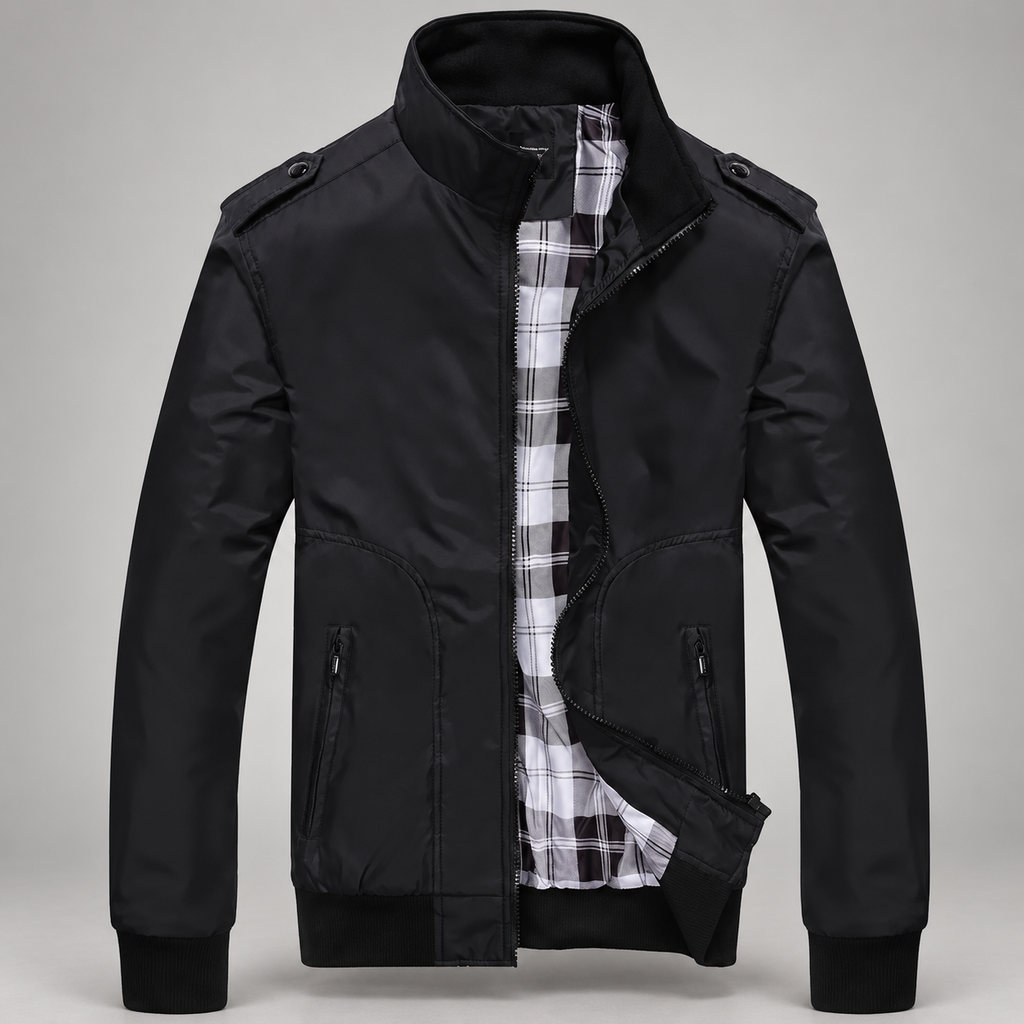 Gavin Men’s Stand-Collar Bomber Jacket