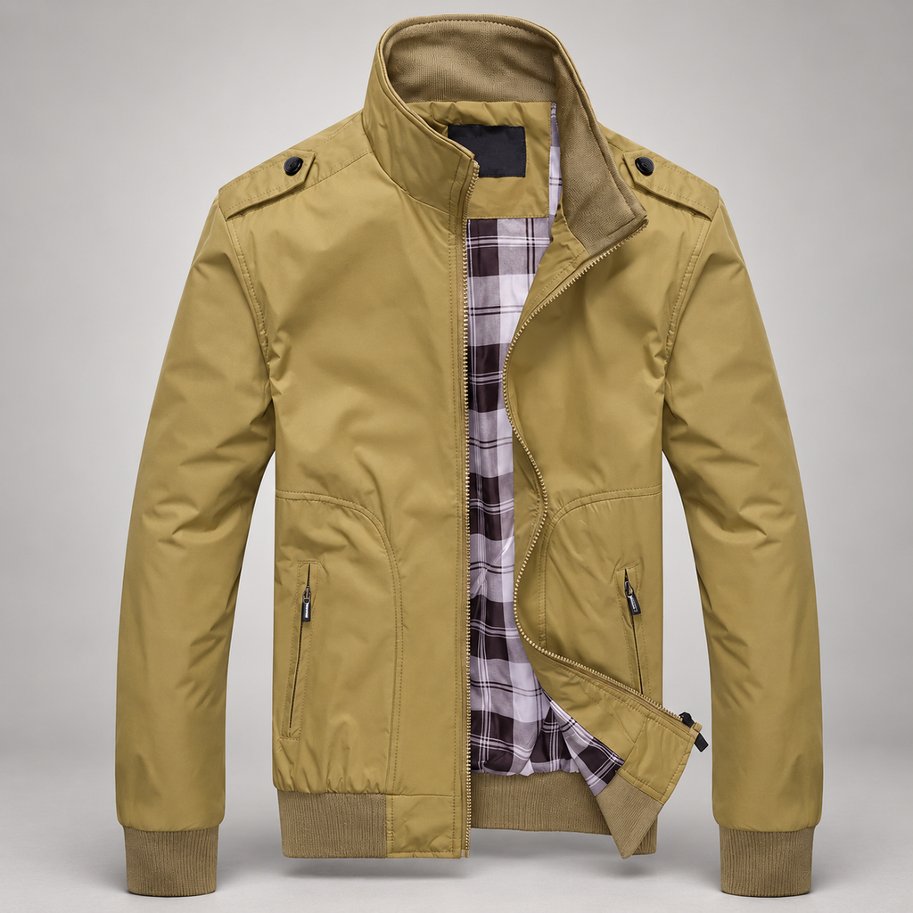 Gavin Men’s Stand-Collar Bomber Jacket