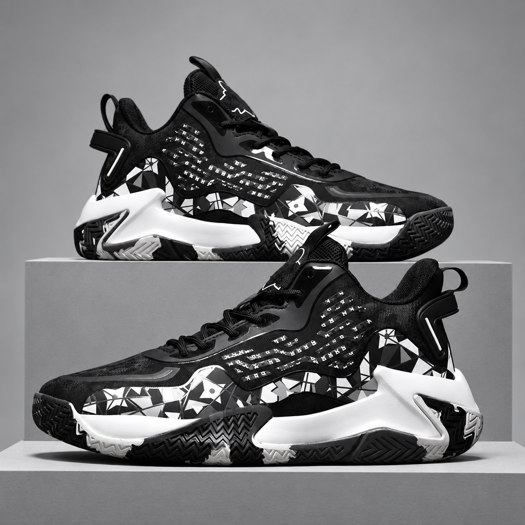 Skyline Colorblock Athletic Sneakers with Sculpted Soles