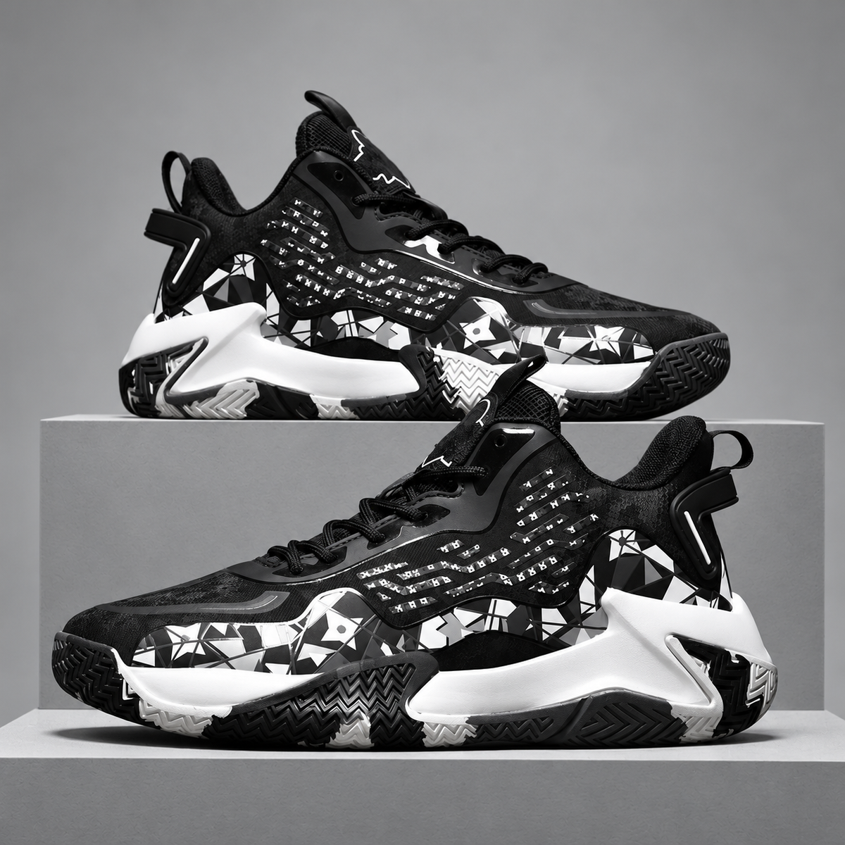 Skyline Colorblock Athletic Sneakers with Sculpted Soles