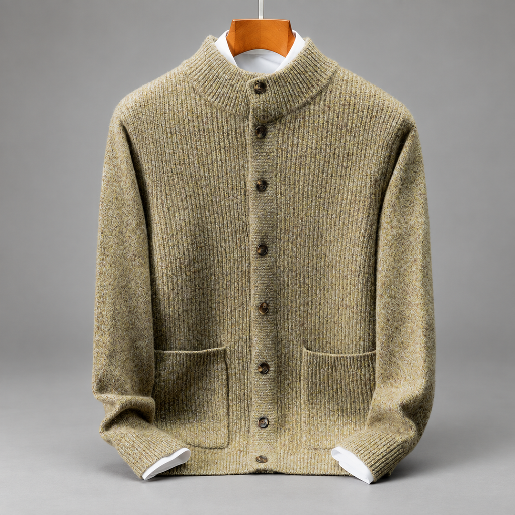 Gideon Men’s Marled Knit Button-Front Cardigan