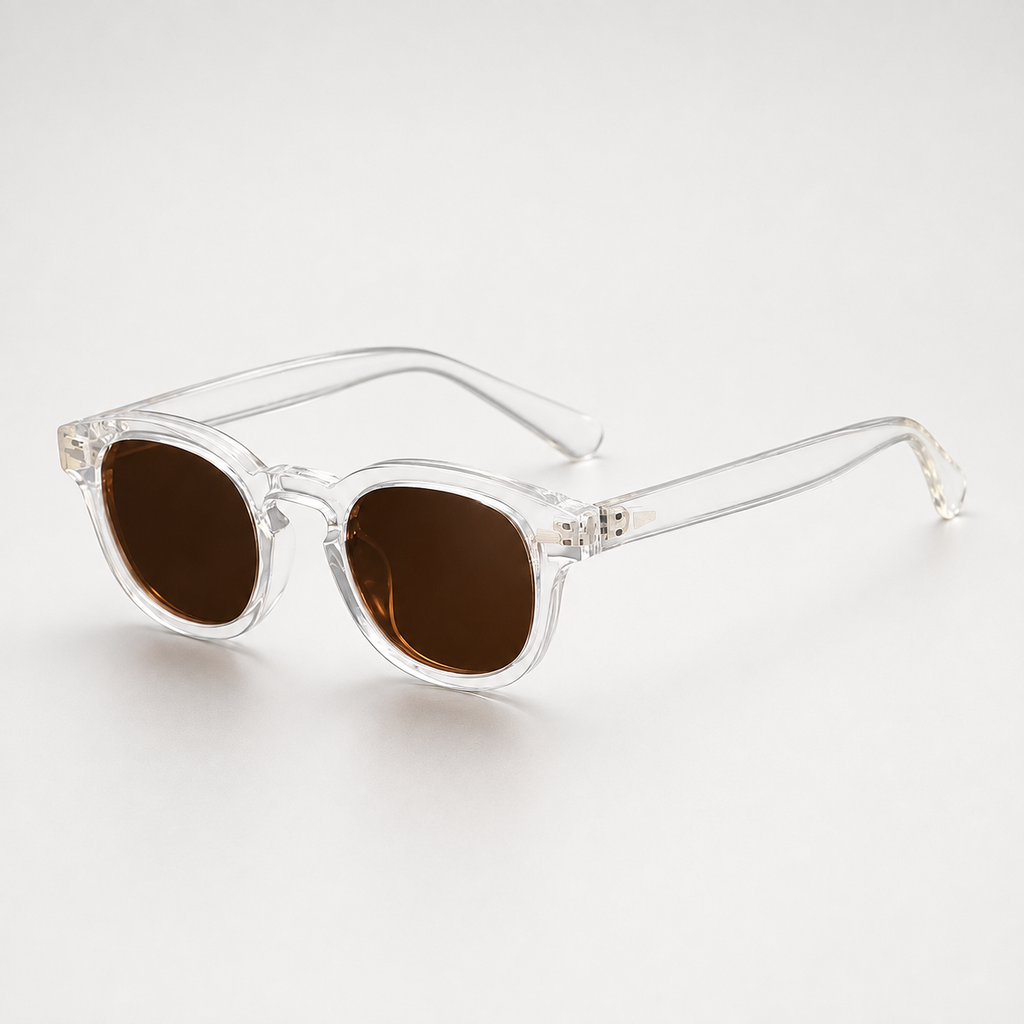 Graham Retro Round-Frame Sunglasses