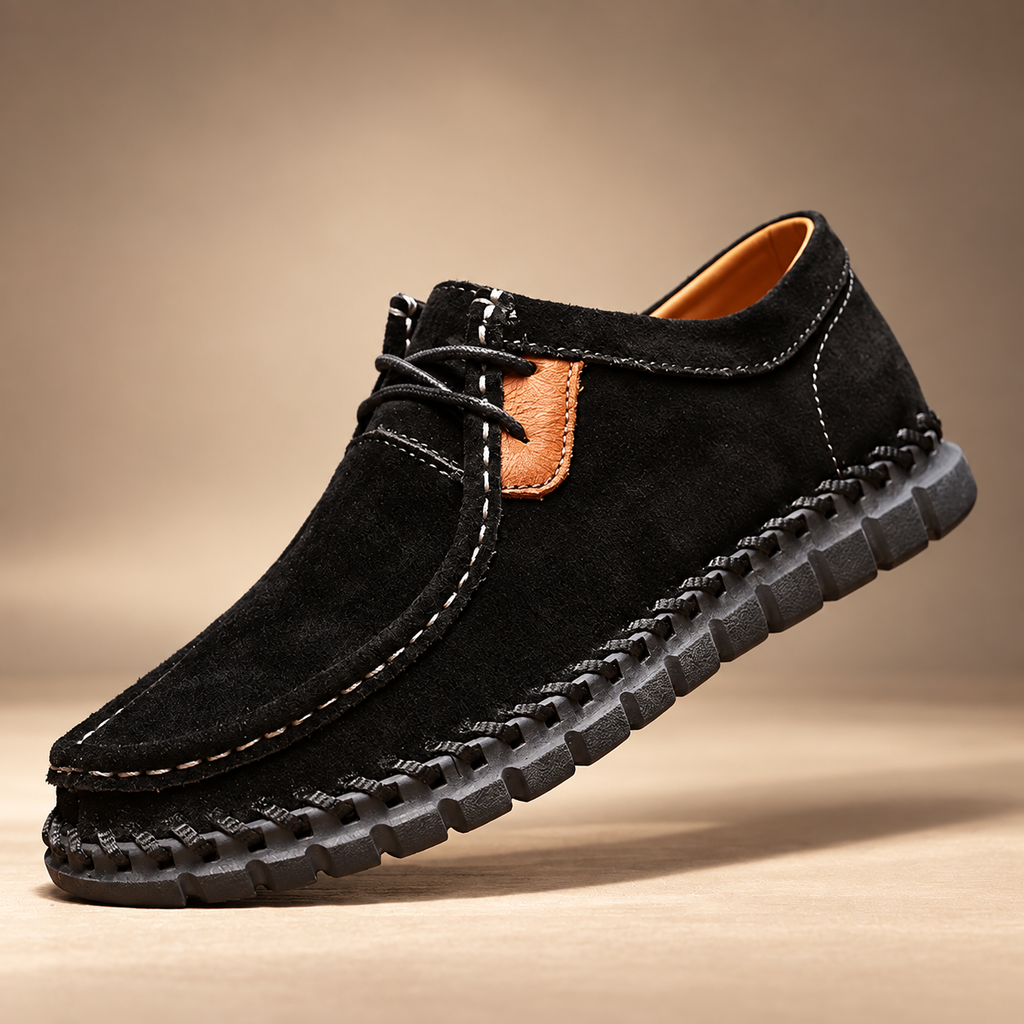 Graham Men’s Moc-Toe Lace-Up Casual Shoes