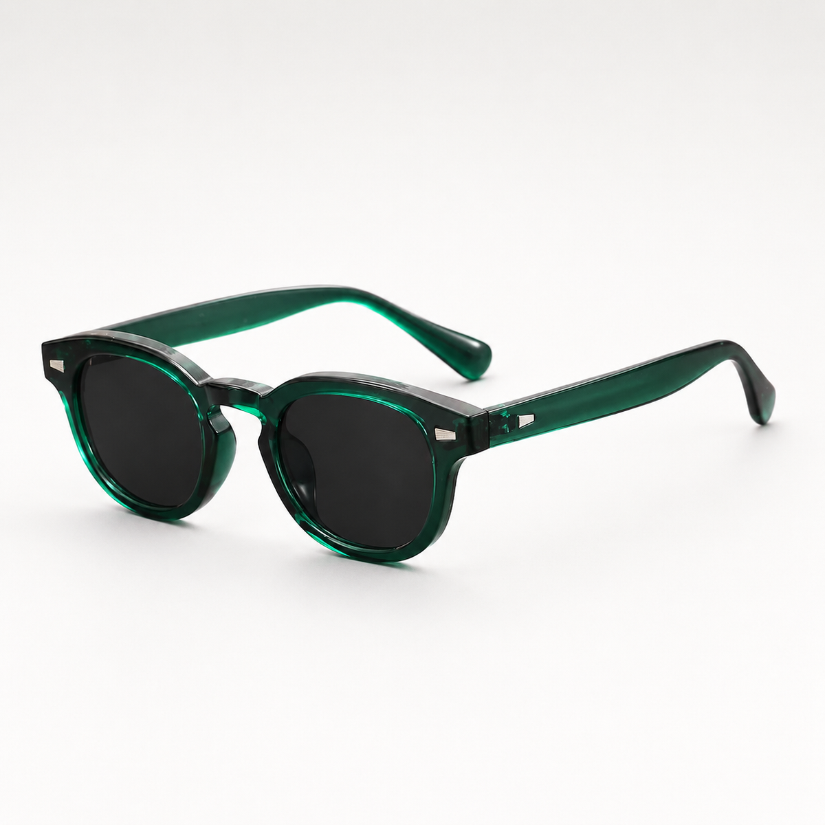 Graham Retro Round-Frame Sunglasses