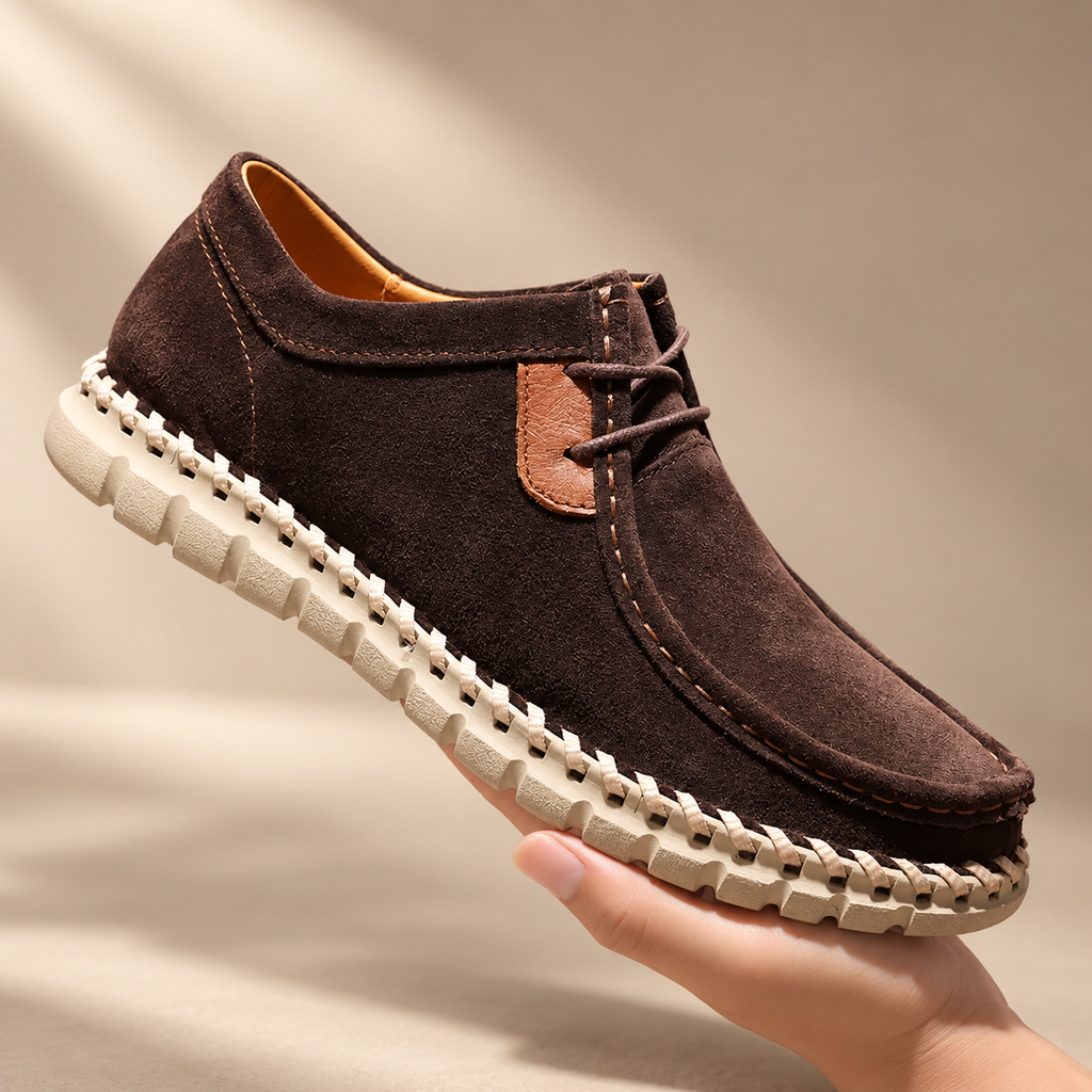 Graham Men’s Moc-Toe Lace-Up Casual Shoes