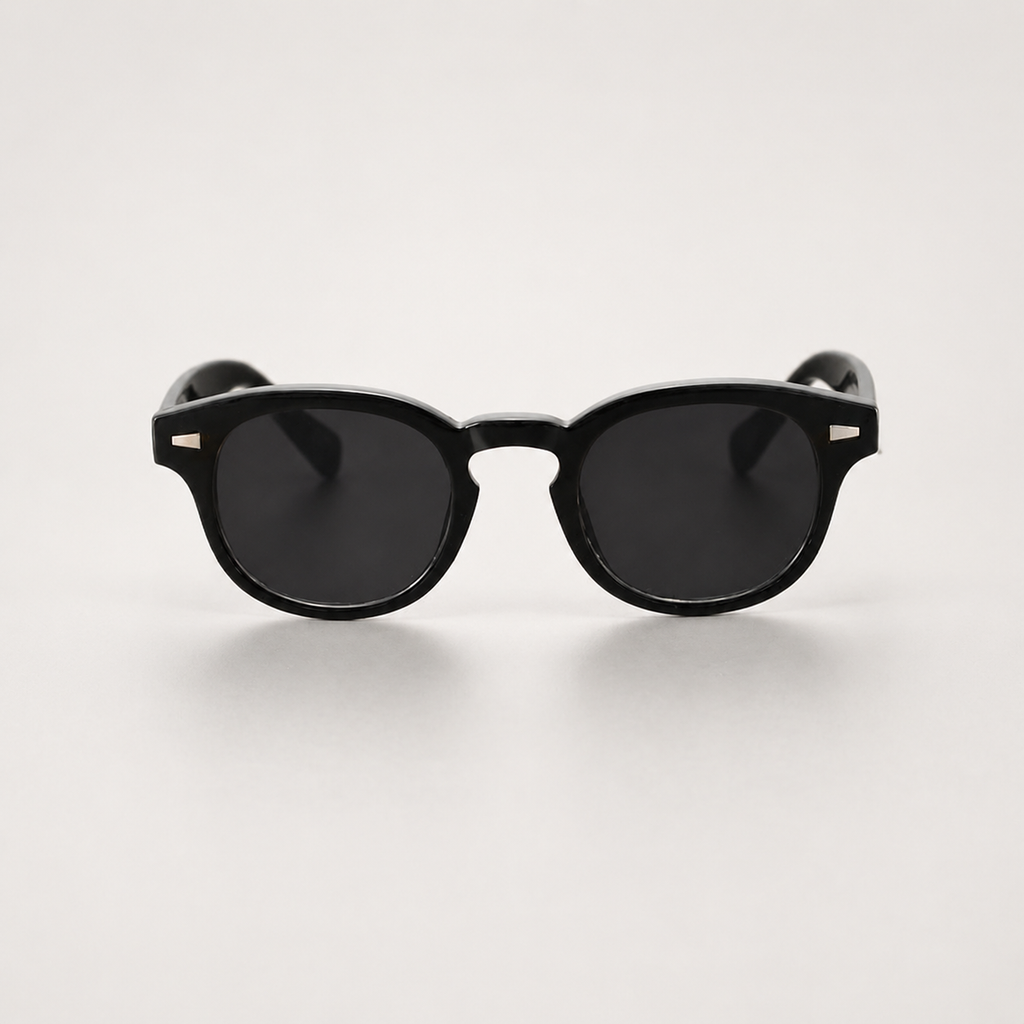 Graham Retro Round-Frame Sunglasses
