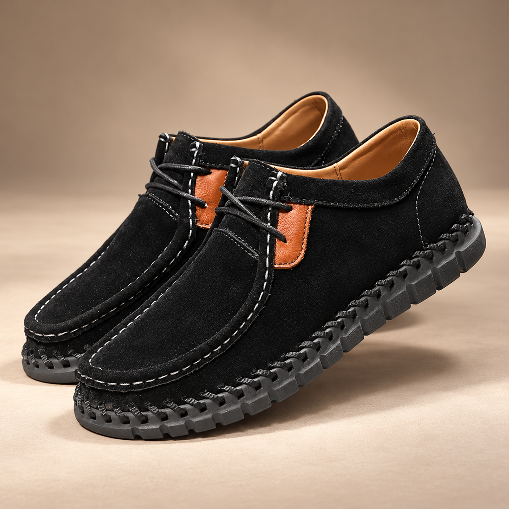 Graham Men’s Moc-Toe Lace-Up Casual Shoes