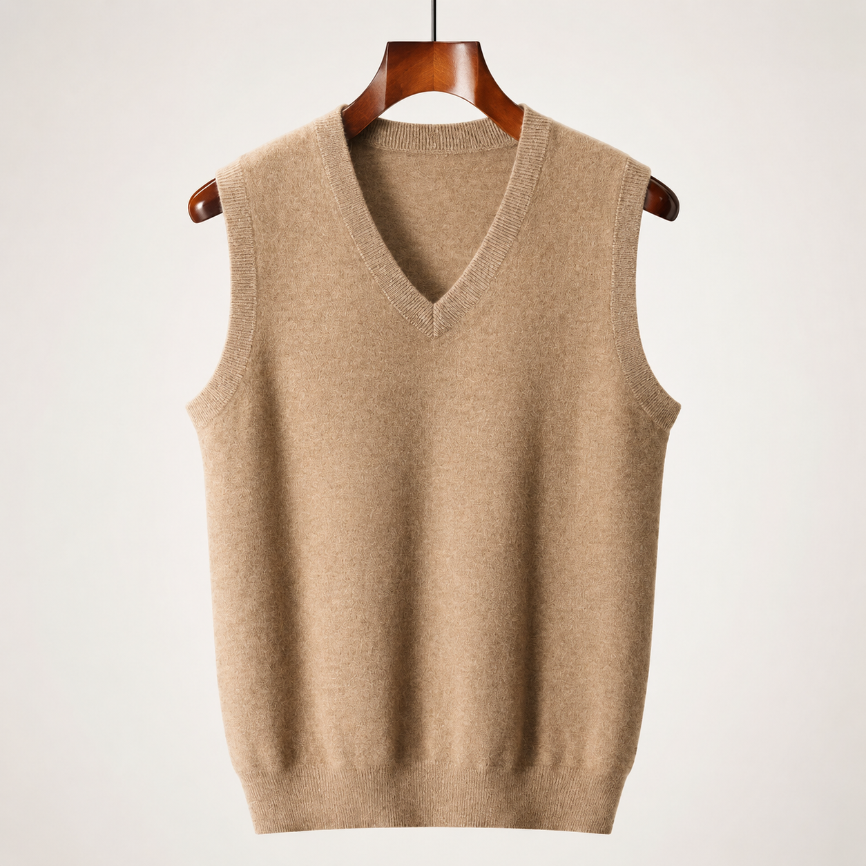 Grant Men's Cashmere Sweater Vest – Tailored V-Neck Knit Pullover