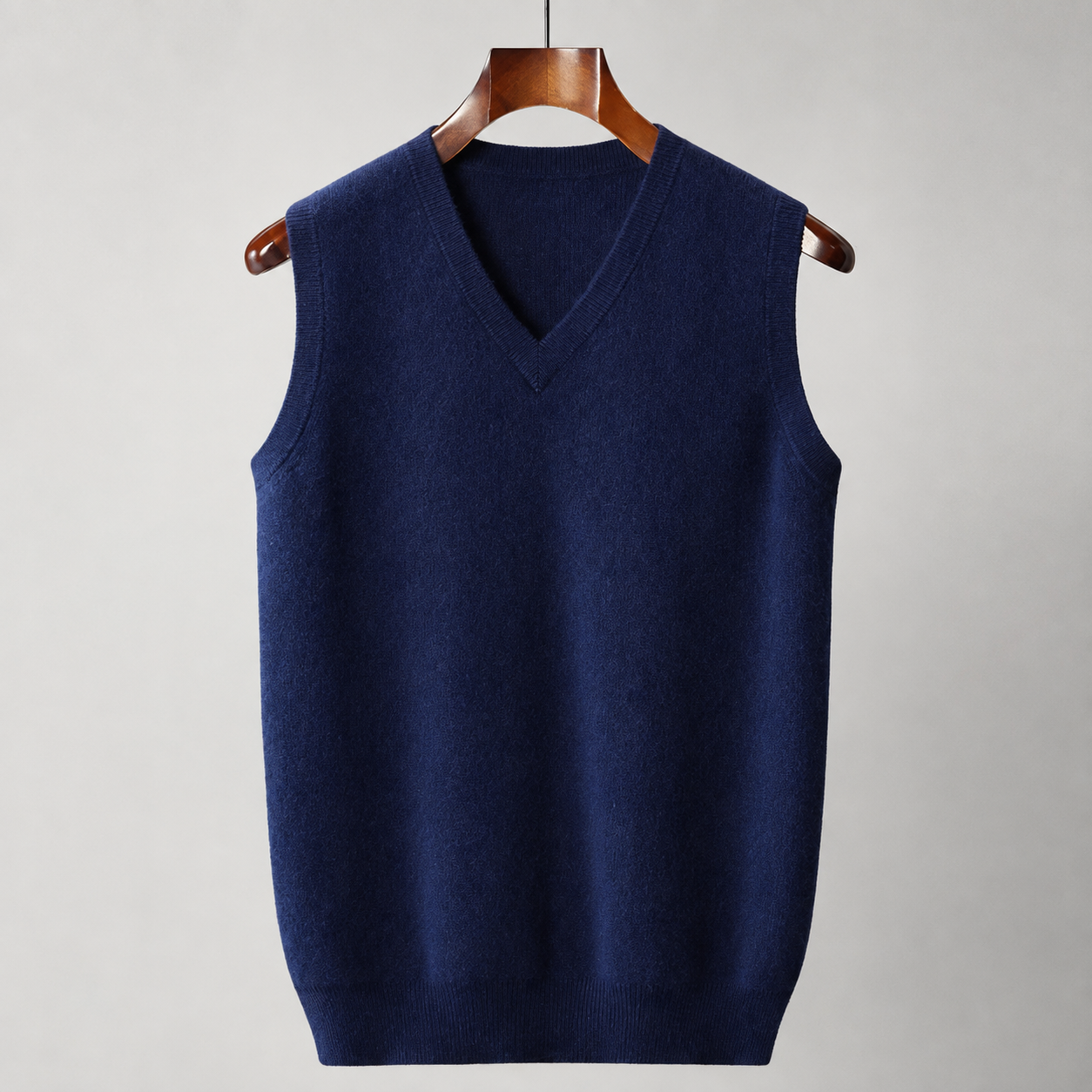 Grant Men's Cashmere Sweater Vest – Tailored V-Neck Knit Pullover