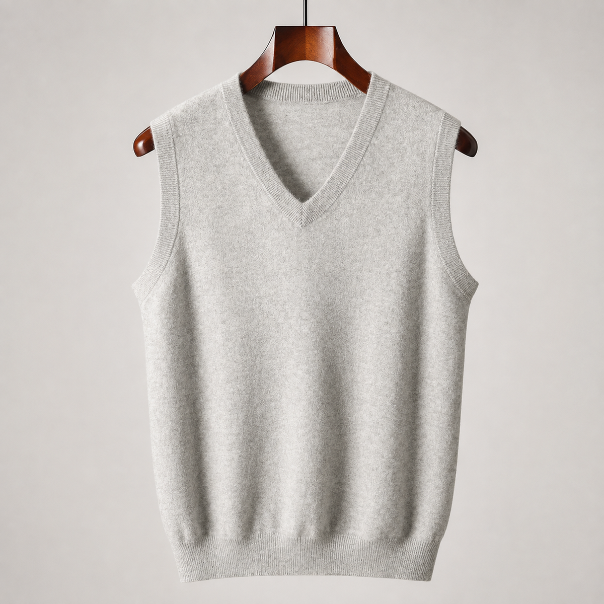 Grant Men's Cashmere Sweater Vest – Tailored V-Neck Knit Pullover