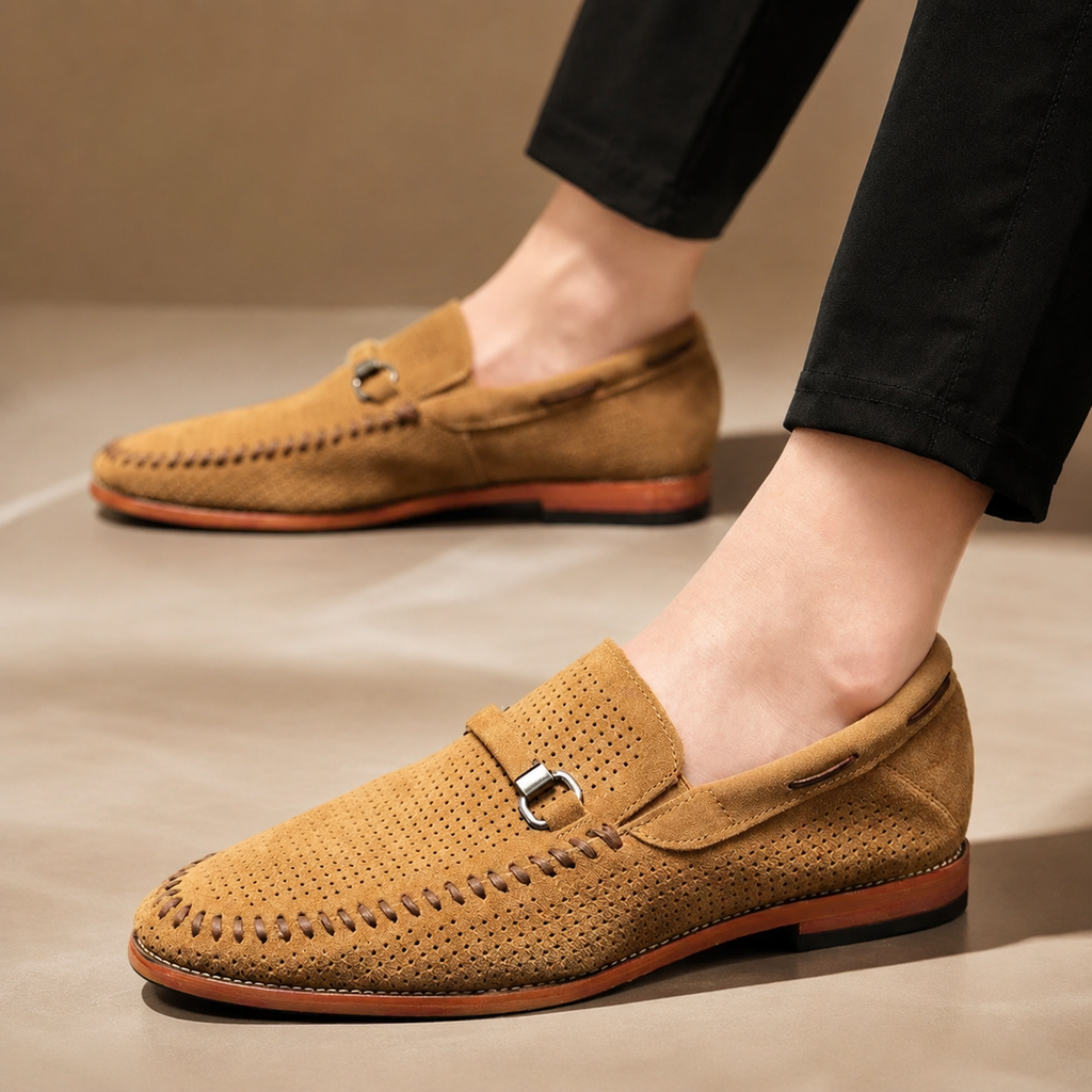 Grayson Suede Slip-On Loafers