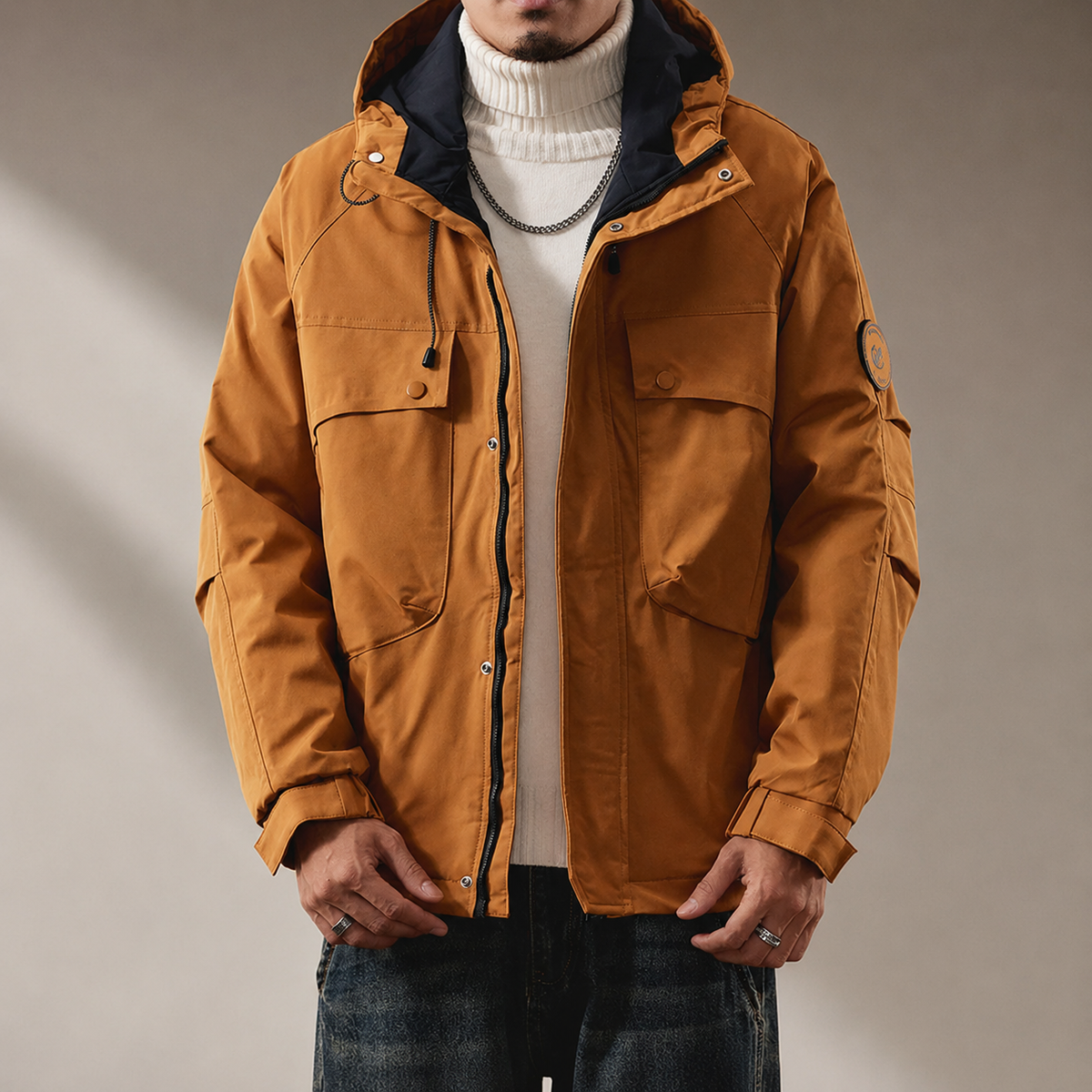 Grayson Multi-Pocket Hooded Cotton Jacket
