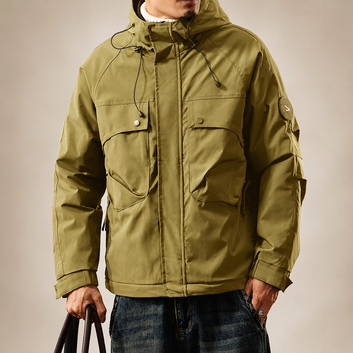 Grayson Multi-Pocket Hooded Cotton Jacket