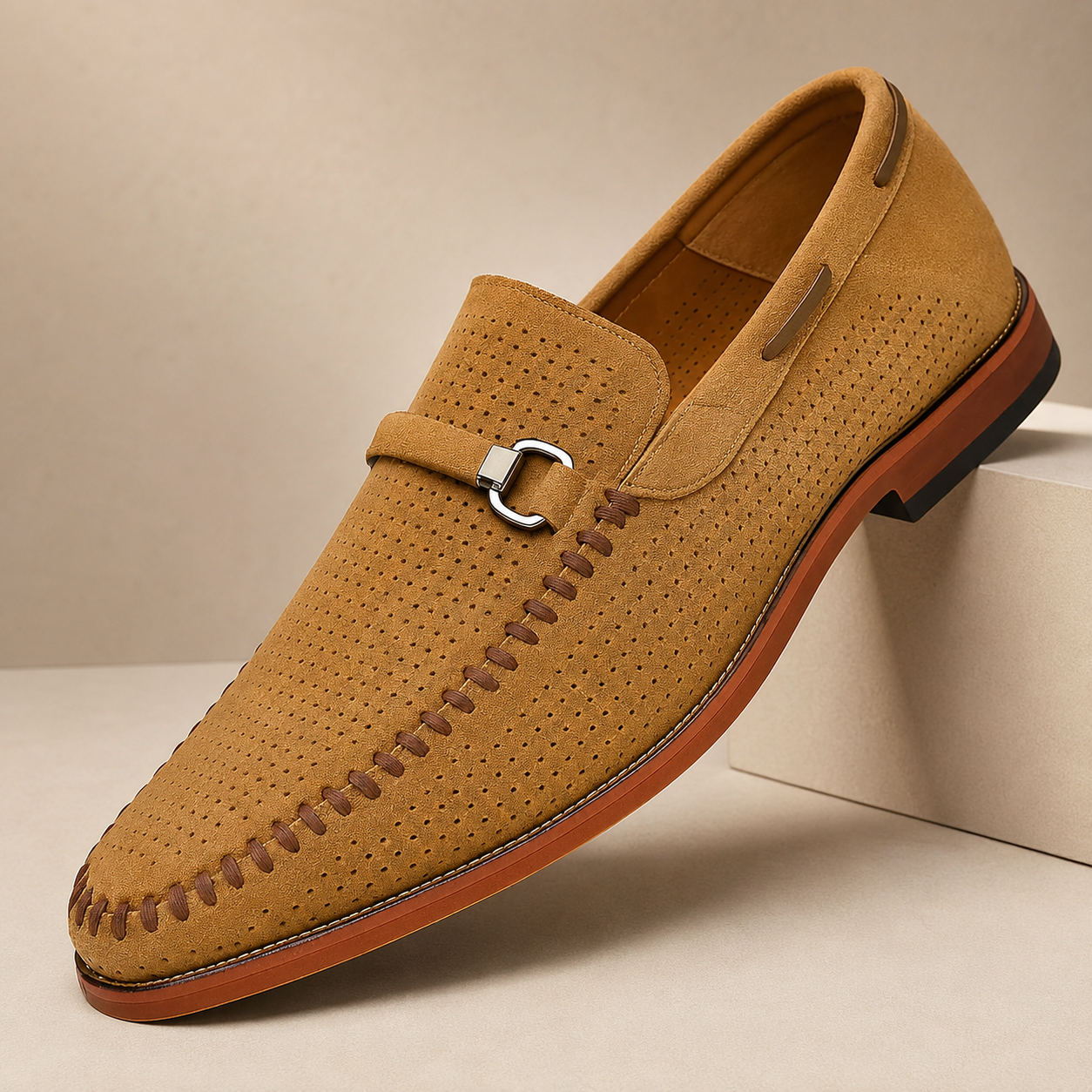 Grayson Suede Slip-On Loafers