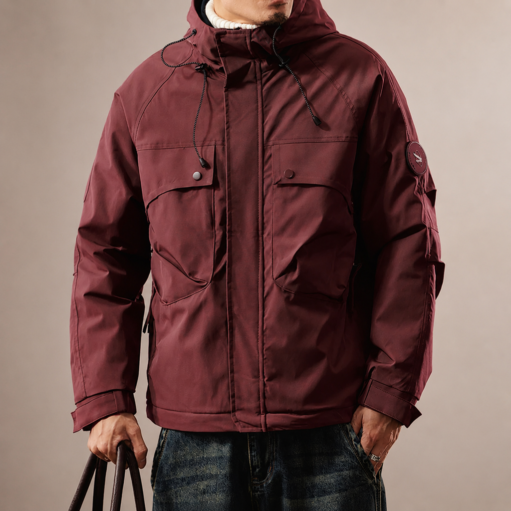 Grayson Multi-Pocket Hooded Cotton Jacket