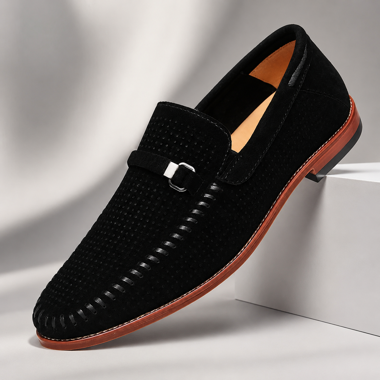 Grayson Suede Slip-On Loafers
