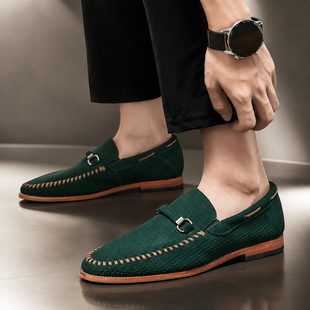 Grayson Suede Slip-On Loafers