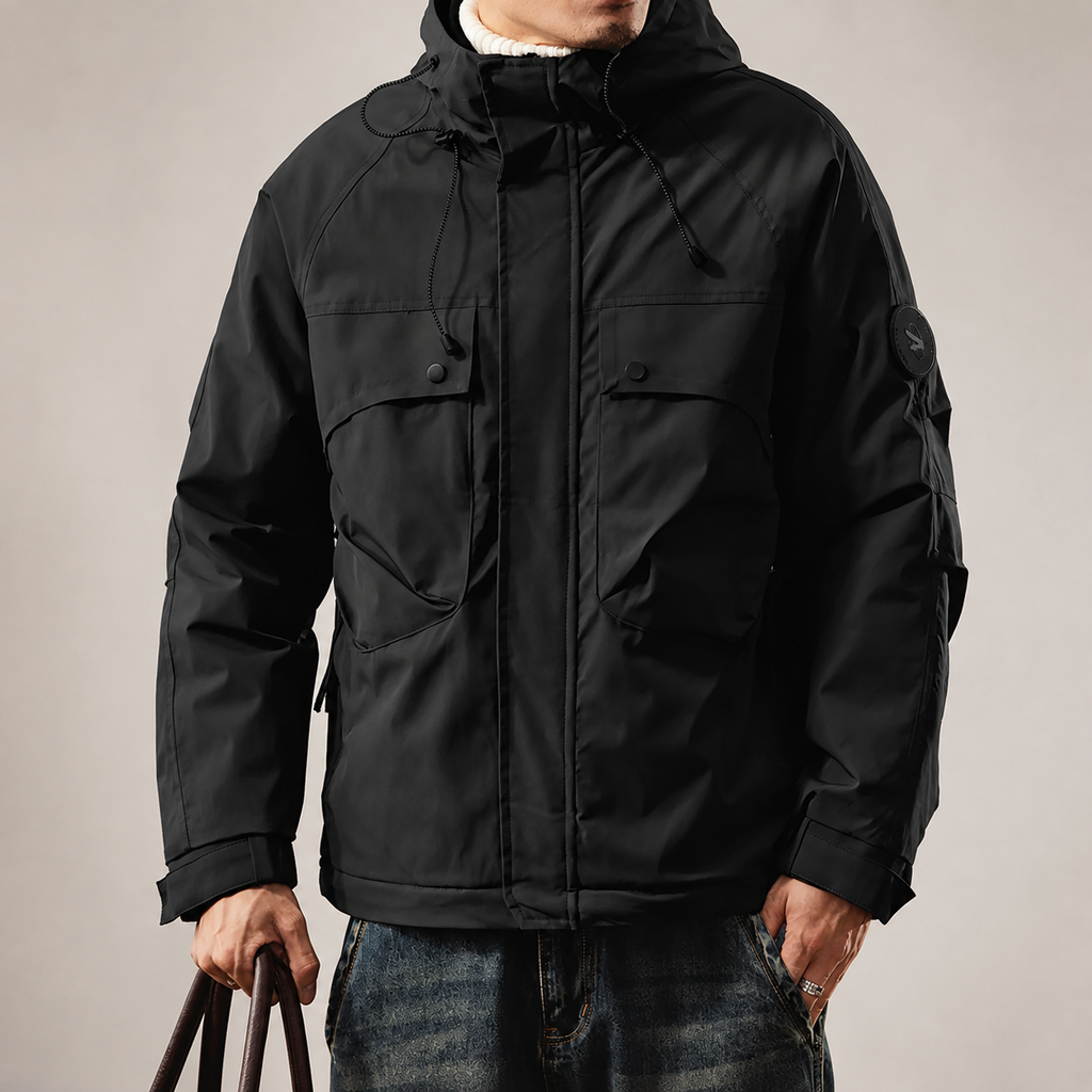 Grayson Multi-Pocket Hooded Cotton Jacket