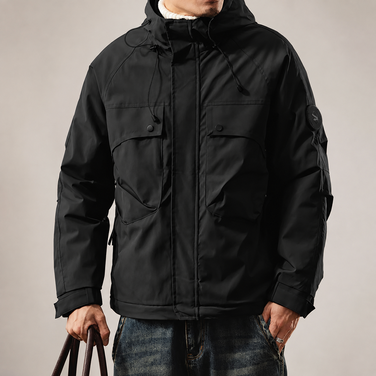 Grayson Multi-Pocket Hooded Cotton Jacket