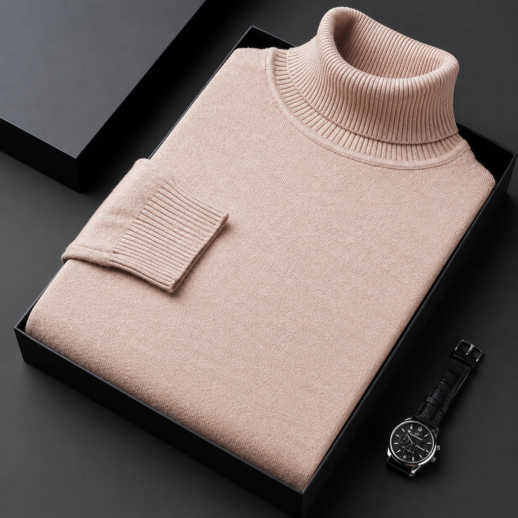 Griffin Men's Long Sleeve Turtleneck Sweater